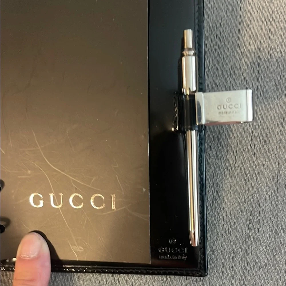Gucci Black Notebook and Journal Holder